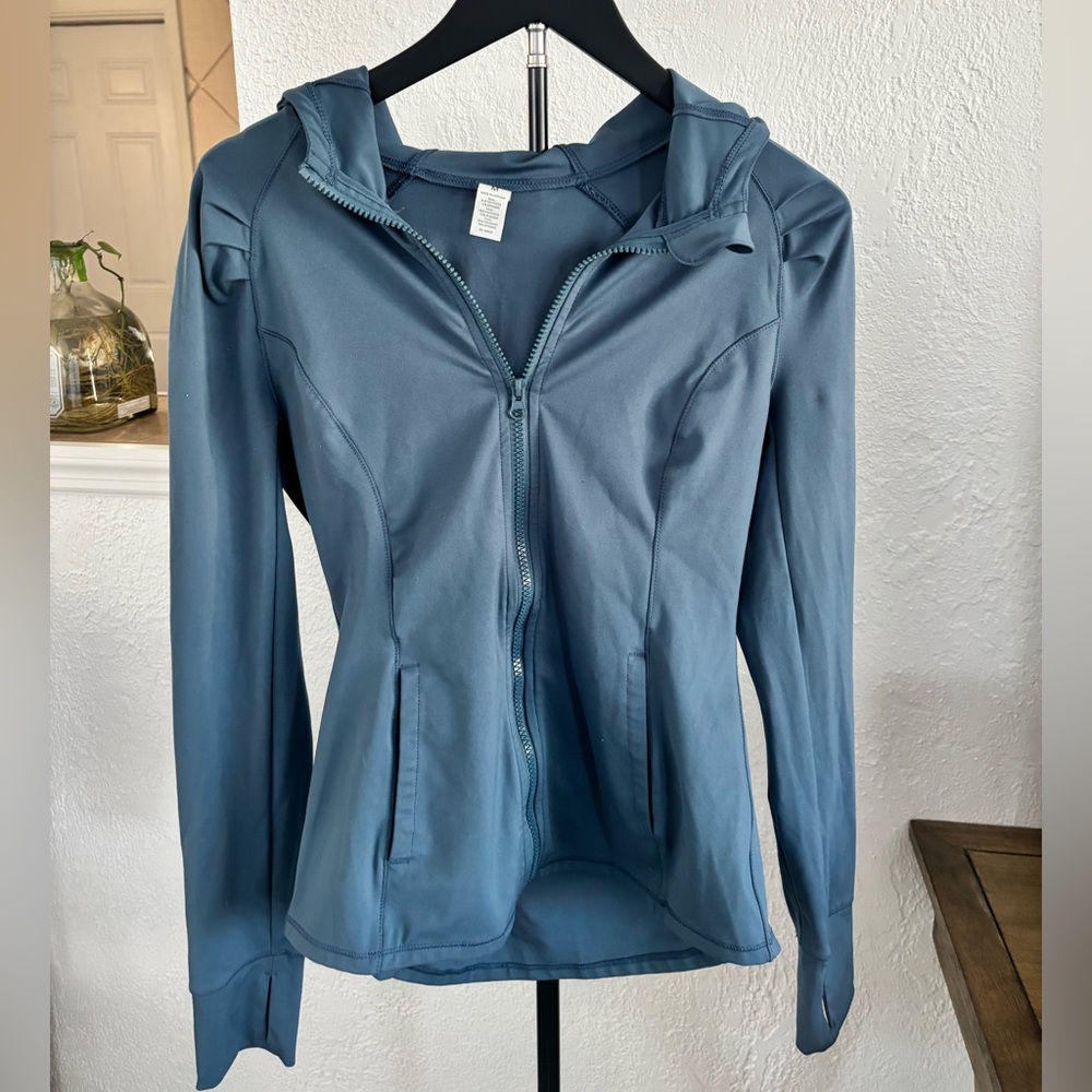 Yogalicious Slate Blue Zip Hoodie Jacket